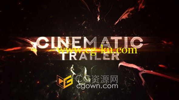 AE模板-电影预告片光效闪电能量介绍标题宣传Cinematic Trailer 7的图片1