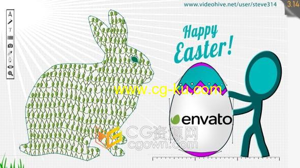 AE模板-Easter Ecard复活节庆祝贺卡视频片头动画制作的图片1