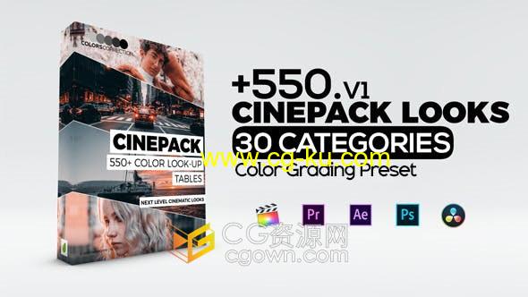 550种LUTS颜色校正PR软件.Prfpset预设还带.cube支持其他后期软件的图片1