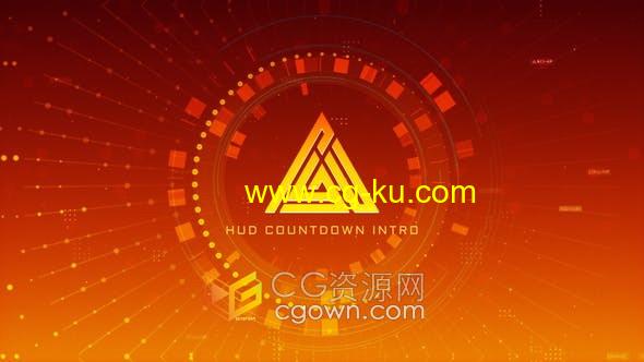 AE模板-HUD动画场景10秒倒计时开场视频片头效果制作的图片1