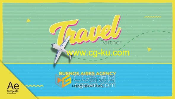 AE模板-旅行社旅游网合作伙伴城市游览宣传册视频片头的图片1