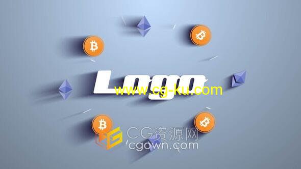 AE模板-GPU加速农场比特币以太币挖矿卡通介绍视频片头的图片1