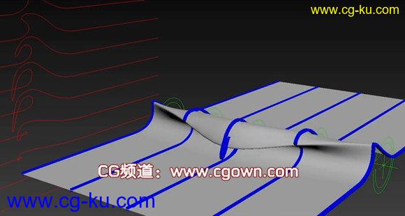 3ds Max – Rigging Simple Waves 操纵简单波教程的图片1