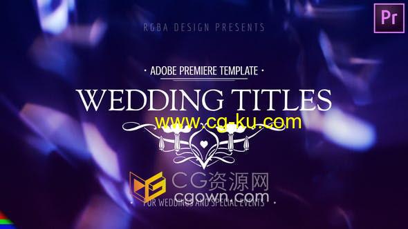 Premiere Pro 10种现代婚礼花卉标题视频字幕唯美光效动画-PR模板的图片1