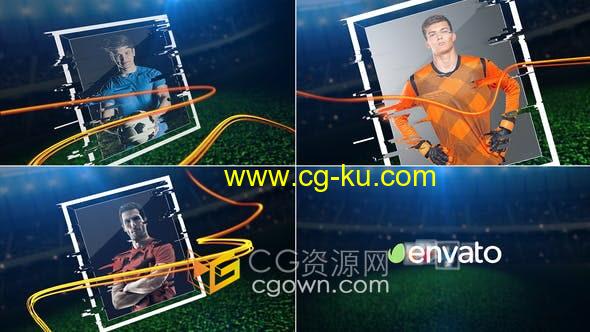 AE模板-体育比赛足球运动员联赛最佳奖项球员候选人介绍视频动画的图片1