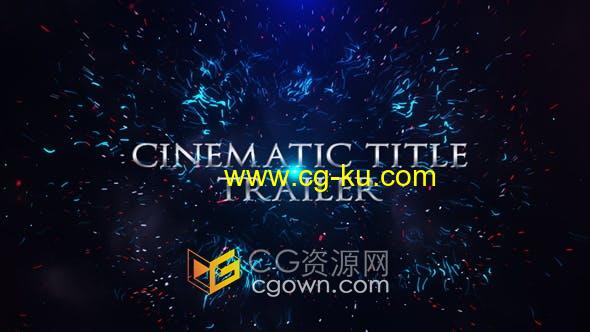 AE模板-耀斑能量光线粒子冲击电影标题预告视频片头的图片1