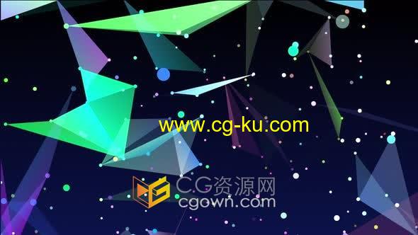 4K视频素材-抽象几何图形背景循环动画动态背景视频VJ素材的图片1