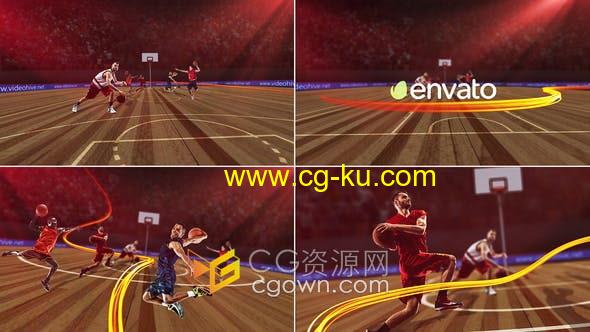 AE模板-体育篮球场联赛节目NBA宣传视频片头的图片1