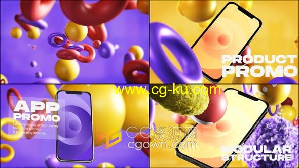 AE模板- iPhone 12 3D模型渲染视频演示APP软件介绍广告视频的图片1