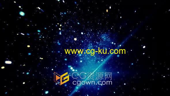 4K视频素材-星系空间占星术天文学银河闪光超空间粒子动画背景视频的图片1