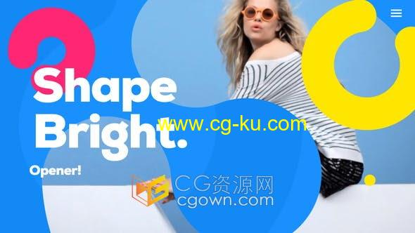 AE模板-创意图形广告设计动态现代推广抖音旅行时尚视频宣传的图片1