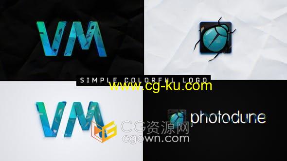 AE模板-多彩笔触绘画生成LOGO效果动画视频的图片1