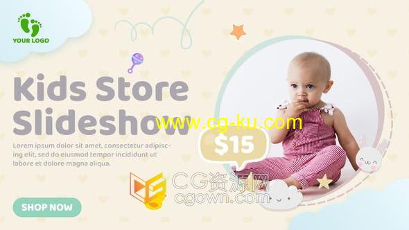 AE模板-童装店时装特卖宣传广告片婴儿用品商店介绍视频的图片1