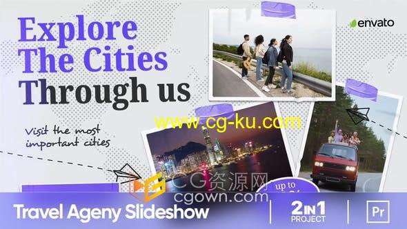 PR模板-旅行社介绍宣传幻灯片旅游照片动画视频的图片1