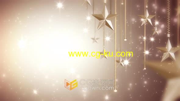 4K婚礼庆典情人节活动背景视频素材香槟色调浪漫粒子闪耀星光动画的图片1