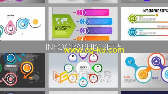 AE模板-信息图表动画模板制作企业公司报表分析图形效果视频的图片1