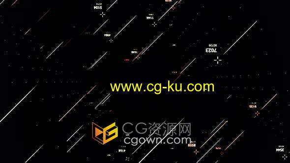 4K视频素材-天文学天体物理学概念抽象条纹数字粒子背景素材的图片1