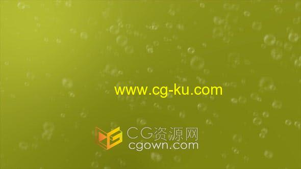 4K无缝循环中漂浮的气泡饮料啤酒新鲜液体气泡背景视频素材的图片1