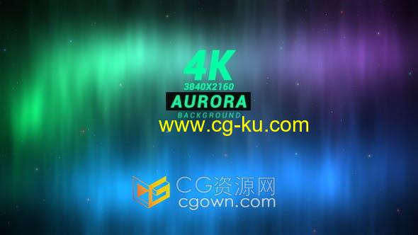 4k美丽北极光星空流动自然景象背景视频素材免费下载的图片1