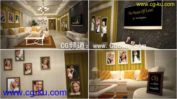 爱之屋相册Videohive The House Of Love AE模板的图片1