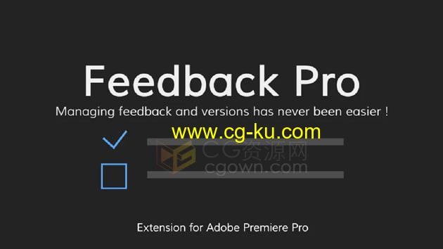 Feedback Pro v1.0 PR脚本编辑时间线注释反馈修改意见的图片1
