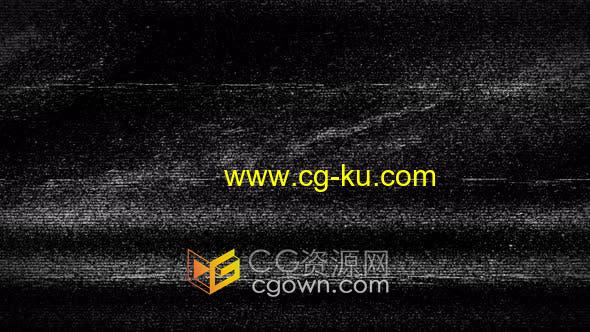 视频素材-4k老式坏电视信号雪花数字失真毛刺像素过渡背景的图片1