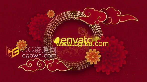2022年农历新年中国春节喜庆开场视频片头动画制作-AE模板的图片1