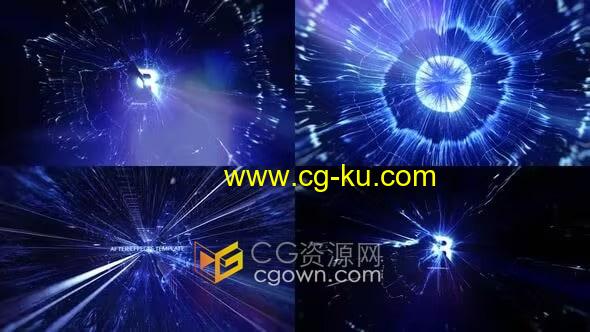AE宣传片头模板粒子特效插件制作4K分辨率冲击波效果视频的图片1