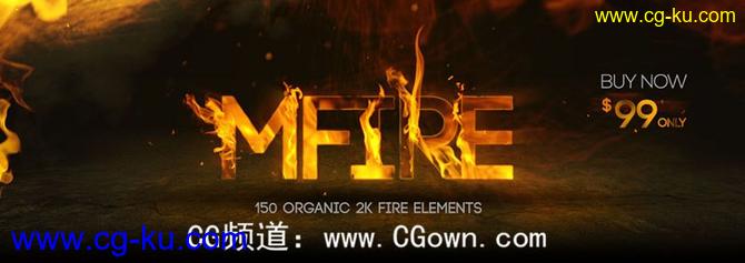 128组 2K分辨率高清真实火焰合成素材 mFire 兼容任何编辑软件的图片1