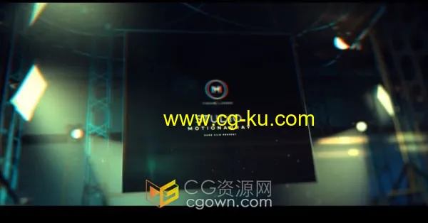 3D场景模特经纪公司摄影电影工作室LOGO片头AE模板的图片1