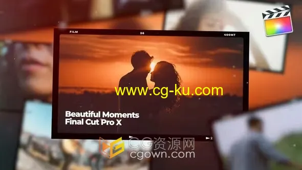 FCPX插件美好时刻照片视频相册幻灯片动画模板的图片1