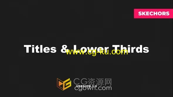 4K分辨率现代简约文字标题视频字幕动画FCPX插件的图片1