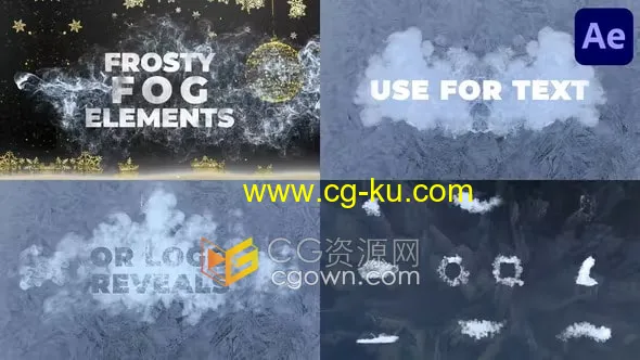 4K分辨率霜雾模拟特效视频10种效果AE模板的图片1
