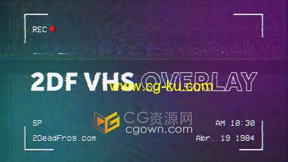 2DF VHS监控摄像机画面视频制作8090年代效果AE模板的图片1