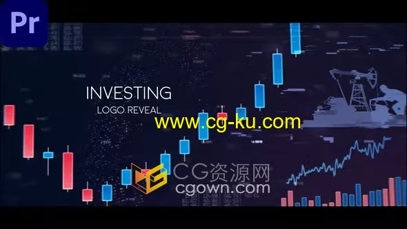 PR片头模板-投资金融股市交易股票K线图烛台图动画标志的图片1