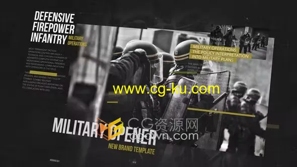 AE模板-侦探电影绝密调查纪录片军事战争历史事件介绍视频的图片1