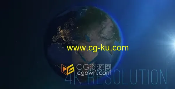 4K分辨率地球旋转视频素材下载的图片1