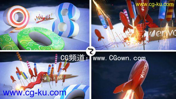 2014年新年快乐圣诞节倒计时Videohive New Year Countdown 3665684 AE模板的图片1