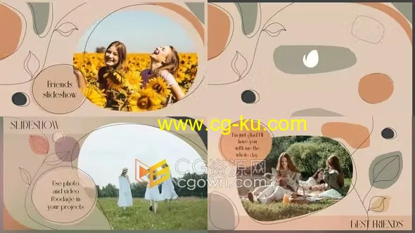 4K超高清莫兰迪色调简约浪漫适用各种主题视频制作相册AE模板的图片1