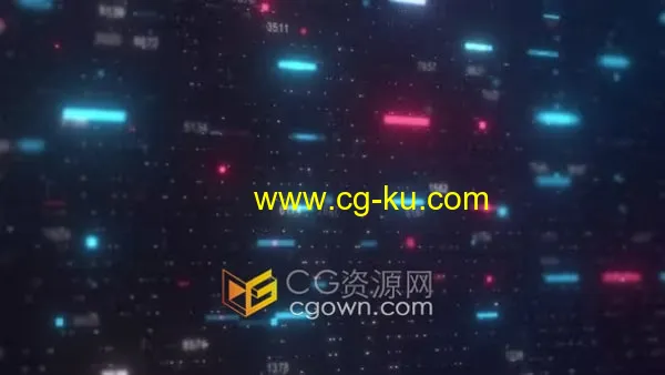混乱数据集计算处理HUD人工智能背景视频4K分辨率的图片1