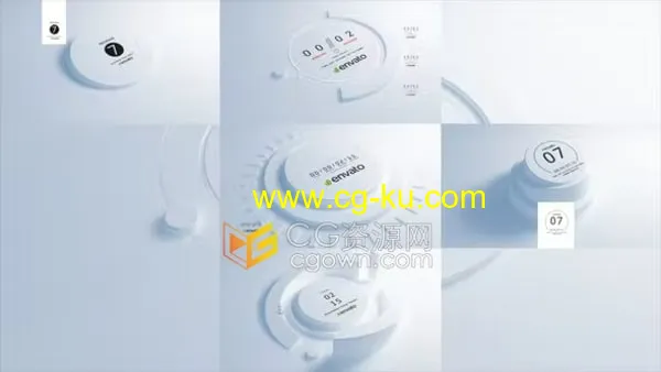 AE倒计时模板-5种独特的倒数计时器工具包的图片1
