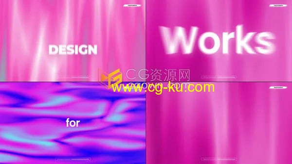 4K超高清液体渐变效果AE背景视频模板免费下载的图片1