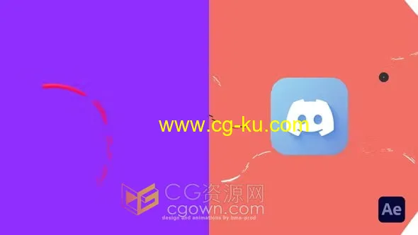 AE LOGO模板-干净流畅极简液体线条标志动画的图片1