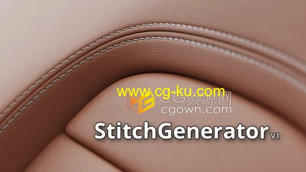 StitchGenerator v1.0 3ds Max插件针迹生成器皮革缝线效果 StitchGenerator v1.0 3ds Max插件针迹生成器皮革缝线效果的图片1
