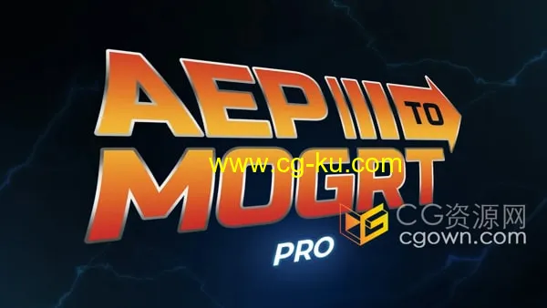 Aep to Mogrt Pro v2.1脚本将AE工程转成PR动态基本图形模板预设的图片1