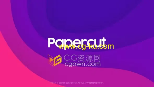 26个五颜六色创意几何形状剪纸元素动画背景AE模板的图片1