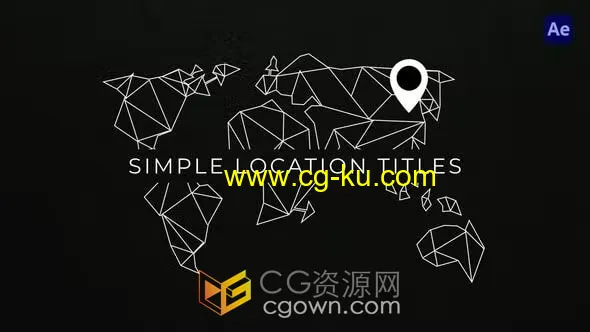9个动画位置标题Simple Location Titles AE模板的图片1