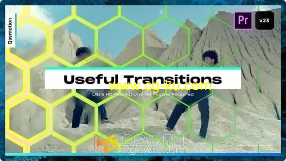 Useful Transitions PR转场模板图形过渡动画视频的图片1