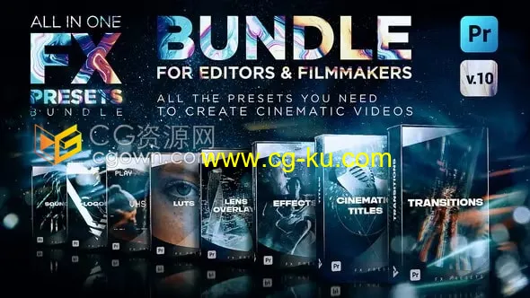 FX Presets V.10 PR模板1500视频转场特效效果调色预设的图片1
