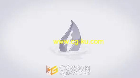 3D明亮干净LOGO波纹飞溅动画视频片头AE模板的图片1